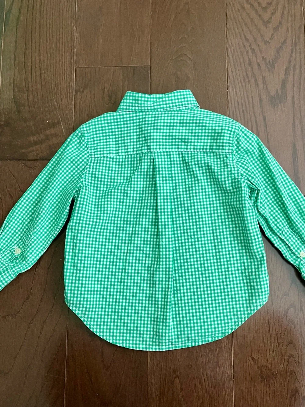 Ralph Lauren Green Gingham Button-Down Shirt for Baby Boy